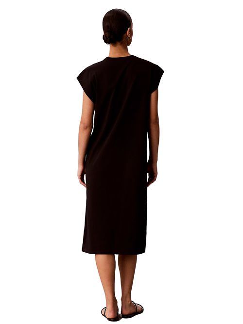 CALVIN KLEIN Vestito midi in jersey Relaxed CALVIN KLEIN | LV047F245GUB1